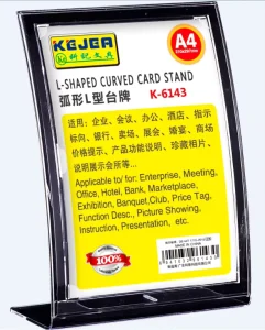 Card Stand Menu Card Holder Display Holder Stand A4 A5 A6 L-shaped Curved Slide Card Stand Table Number Sign Holder