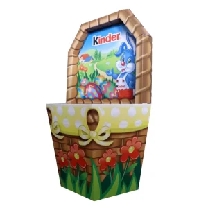 Cardboard Display Stands Food Dump Bin Supermarket Promotion Bin Portable Counter Top Display for Chocolate Candy Snacks