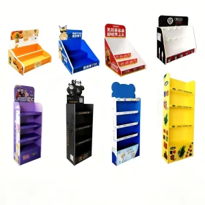 Cardboard Rack Display Perfume Stand Bathroom Accessories Nail Polish Sunglasses Wallet Eyeglass Cosmetic Display Racks for Shop