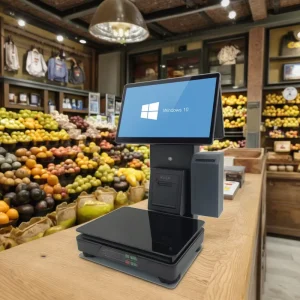 Cash Register Double-sided Supermarket POS System Plus Scale Windows POS System