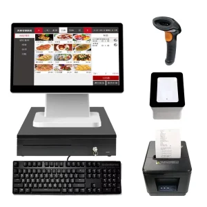 Cash Register Point of Sale Capacitive Display Touch Screen Monitor POS System for Grocery Store Scale