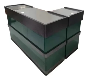 Cash Table Supermarket Stainless Steel Cashier Register Check Desk Bill Counter