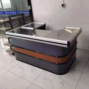 Cashier Checkout Supermarket Cash Tray Metal Checkout Counters