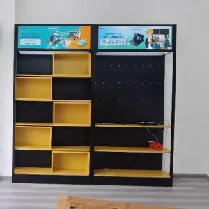 Cell Phone Store Fixtures Displays Metal Phone Case Display Shelves Phone Accessories Display Racks with Hooks