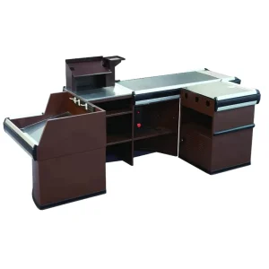 Checkout Counter with Conveyor Belt for Supermarket