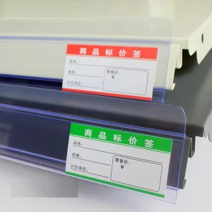 Checkout Divider Bar Price Tag for Wire Shelf Metal Wire Pusher Tray Price Label Holder