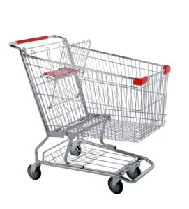 China Factory Custom150L Supermarket Shopping Trolley Cart American Style Hand Trolley