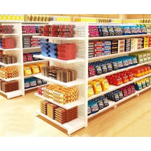 China Fashion supplier metal shop rack gondola shelving for sale