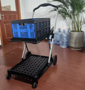 China Manufacturer Hand Truck Trolley Cart Hand Adjustable Folding Cart for Shop for Store