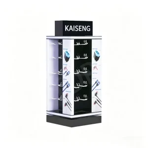 China OEM ODM Acrylic Metal Multi Tier Multi Function Acrylic Desktop Display Case for 3C Digital Accessories