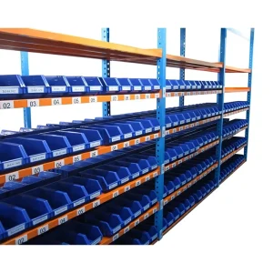 China Supplier Multi Layers Warehouse Medium Duty Metal Longspan Shelving Plastic Garage Storage Bins Racks