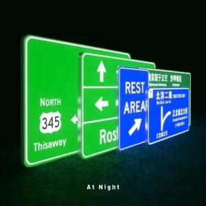 China Supplier Road Reflective Signs LED Traffic Road Sign with Aluminum Sheeting