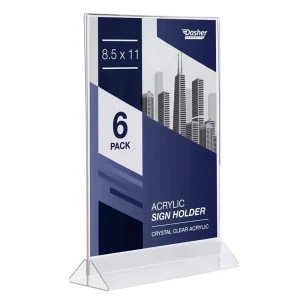 Classic Acrylic Display Stand with Detachable Base Welcome Sign Stand for Retail