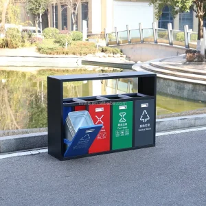 Classified Outdoor Waste Bins Rubbish Can Recycle Trash Can Street Little Bin for Public Area Mall