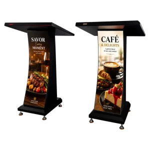Classroom Podium LED Screen P1.86 GOB Stand LED Sign Conference Table Screen for Lecture Hall