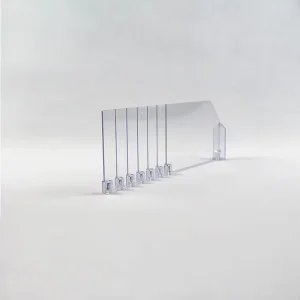 Clear Acrylic Breakable Shelf Divider for Supermarket Display