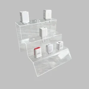 Clear Acrylic Mobile Phone Accessories Display Shelves Desktop Durable Acrylic Stand Display for Phone Shop