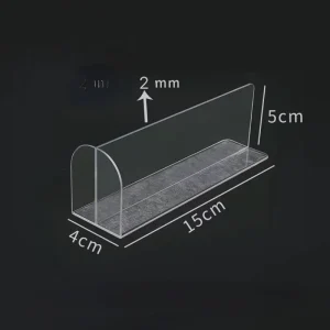 Clear Acrylic Organizer Shelf Divider Shelves Divider for Supermarket