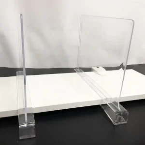 Clear Acrylic Shelf Dividers Acrilico Warehouse Shelf Divider Plexiglass Supermarket Shelf Dividers for Store