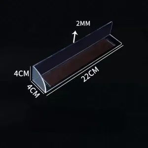 Clear Divider L Shaped Transparent Magnetic Shelf Divide for Store
