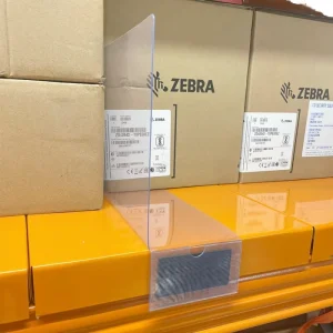 Clear Double Sided Acrylic Heavy Duty Metallic Perforated Shelf Divider Pallet Rack Dividers Wood Shelves Clothes Organizer