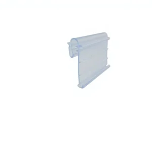 Clear PVC Label Holder for Gondola Shelving Insert Strips ESL Hanger Clip for Display Rack
