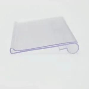 Clear PVC Price Tag Display Label Holder Plastic Hook PVC Plastic Label Holder