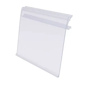 Clear PVC Shelf Label Display Rack Promotional Label Holder Supermarket Shelving OEM Custom Length Extrusion Easy Installation