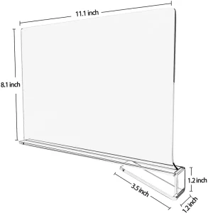 Clear Plastic Acrylic Shelf Dividers for Wood Shelves and Clothes Organizer