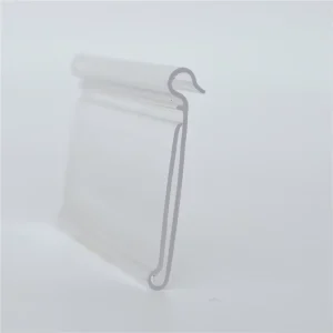 Clear Plastic Hook Price Tag Label Holder for Metal Scan Hooks or Wire