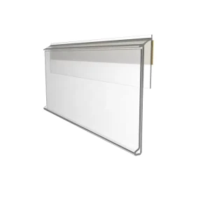 Clear Plastic PVC Self adhesive Shelf Price Tag Ticket Holder Data Strip Supermarket Price Label Holder