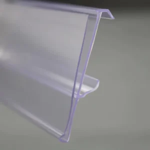 Clear Plastic Price Holder Gondola Shelf Clip Tag Label Holder