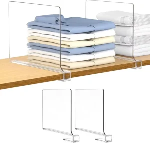 Clear Shelf Separators Closet Shelf Divider