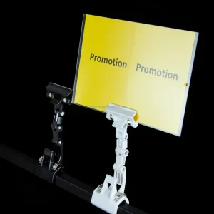 Clip Price Tag Holder Plastic PVC Pop Advertising Sign Display Clips Price Tag Holder