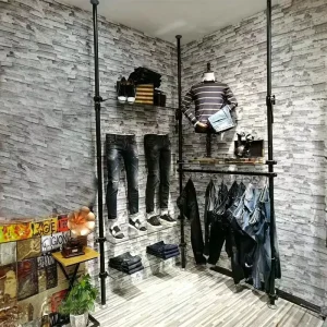 Clothing Shop Furniture Clothes Shop Fitting Fixture Cloth Display Cabinet Stand Showcase for Garment Store