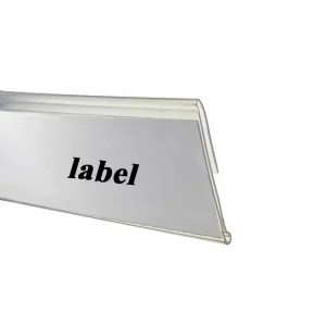 Co-extrusion Plastic Supermarket Shelf Data Strip Retail Plastic Price Tags Strip Clear Plastic Paper Label Holders for Shelving