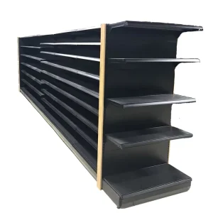 Cold Rolled Steel Grocery Store Display Racks and Gondola Shelving with Powder Coating for Supermarkets and General Stores