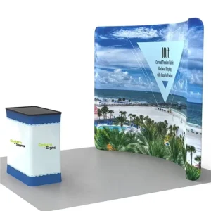 Collapsible Aluminum Frame Logo Print Expo Stand Booth Exhibition Advertising Fast Build Portable Trade Show Display