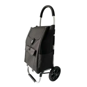 Collapsible Wheeled Compact Portable Cart Container Grocery Folding Shopping Trolley Bag With Wheels