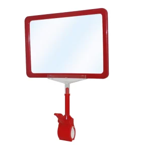 Colored W-010 for Supermarket Shelf for Plastic Price Tag Holder with Easy Installation for A3/A4/A5 Pricing Frames