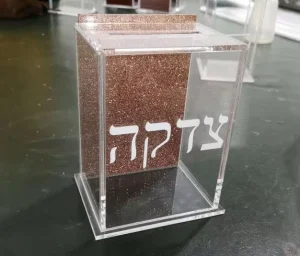 Colorful Employee Suggestion Bin Church Offering Box Acrylic Donation Box A6