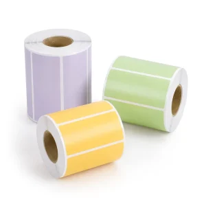 Colorful PVC Self-Adhesive Name Tags Waterproof Tear-Off Paper Personal Identification Blank Perfume Packaging Labels