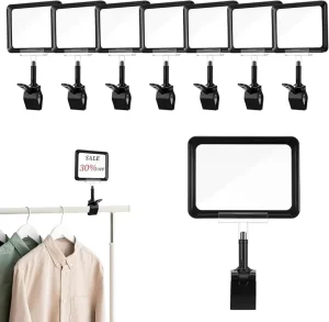 Colorful Supermarket Shelf Price Label Display Plastic Pop Sign Holder Clips Price Tag Holder