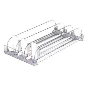 Combined PVC Acrylic Adjustable Dividers Shelf Pusher for Auto Organize Goods in Retail Supermarkets