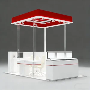 Commercial Customized LED Wooden Showcase Display Cabinet for Cosmetics Eco Friendly Heavy Duty Design Easy Clean Multi Use
