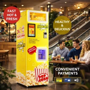 Commercial Fully Automatic Popcorn Machine Vending Machine for Shopping Mall and Cinema