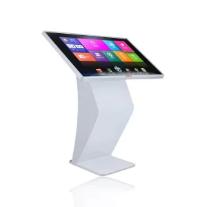 Commercial Interactive All-in-One PC 3840×2160 Touchscreen LCD Display with Floor Stand High Resolution Interactive Kiosk