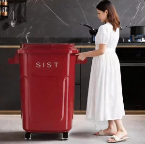 Commercial Public Waste Container Plastic Trash Can Outdoor Business Hotel Lobby Shopping Mall Trash Can Indoor Home Wast Bin