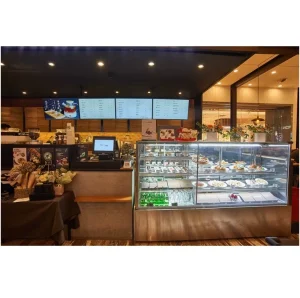 Commercial Refrigeration Three Layer Cake Display Supermarket Cake Showcase Cabinet Equipment