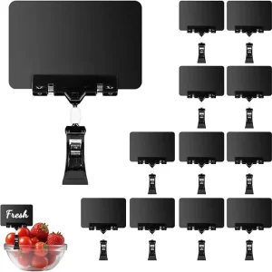 Commercial Rotatable POP Display Clip Plastic Price Sign Holders For Warehousing Supermarket Merchandising Point Purchase